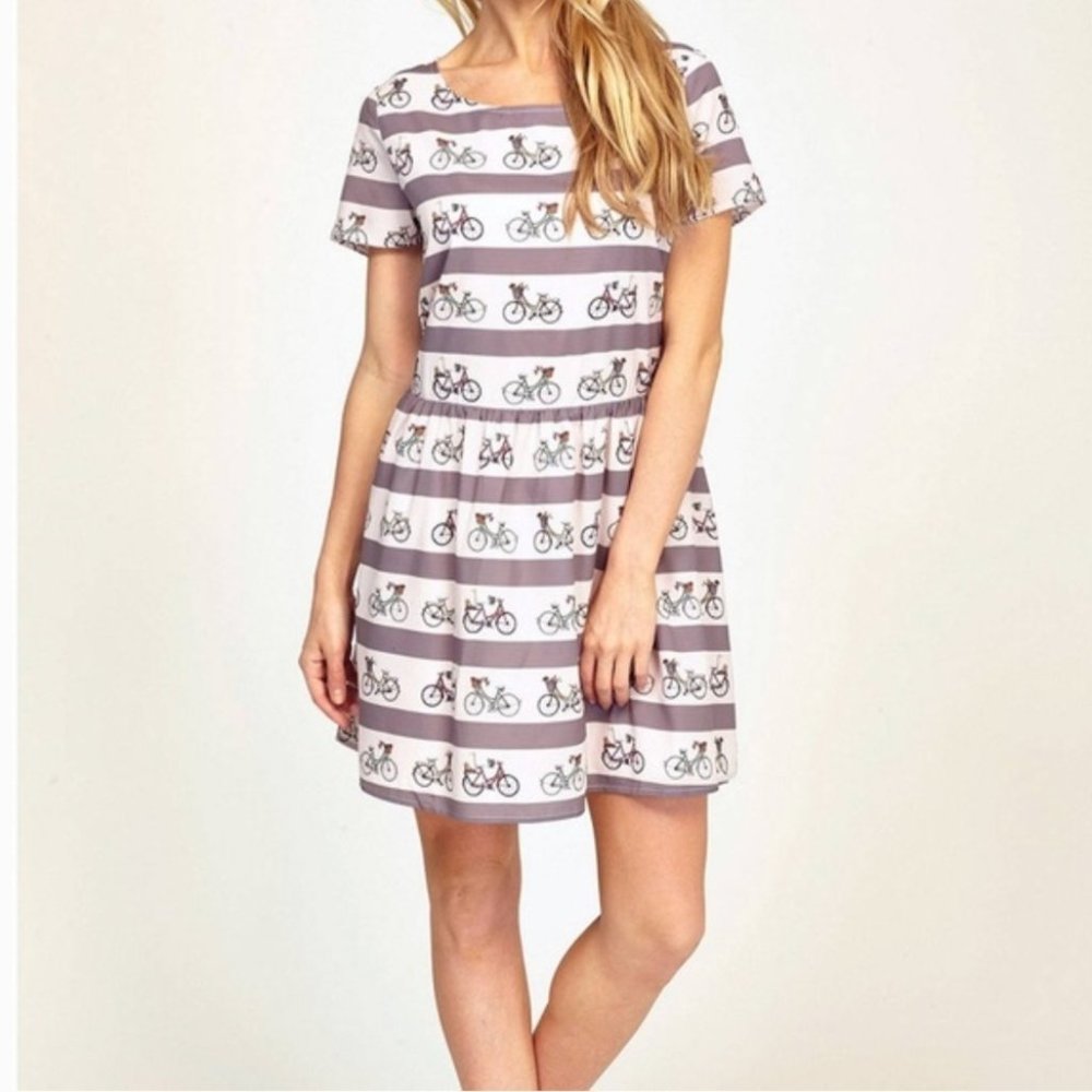 ModCloth Novelty Bike Pattern Dress